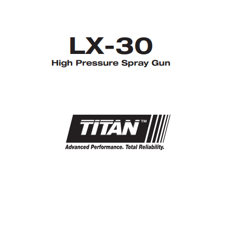 LX-30 High Pressure Spray Gun